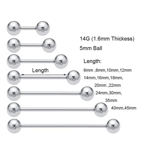 14g tongue bar|14 gauge tongue ring.